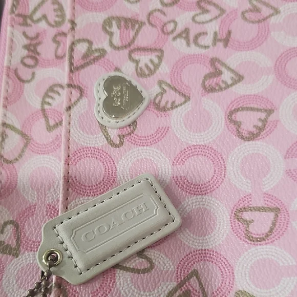 Coach Pink and Gold Crossbody Bag - Picture 3 of 6